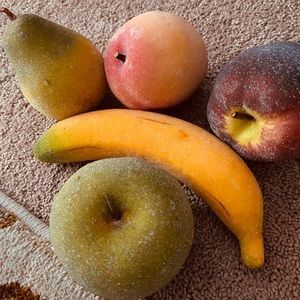 EUC - Frosted Fake Fruit used for staging, Beautiful color’s same size as real.
